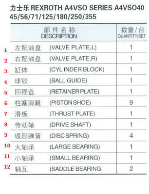 Low Noise Iron Piston Pump Spare Parts With Ball Guide For A4VSO Pump