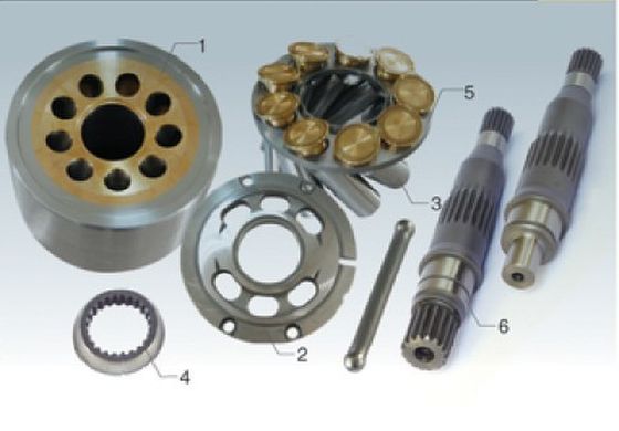 Small Liebherr Hydraulic Pump Parts Excavator Travel Swing Motor FMV100 LPVD35